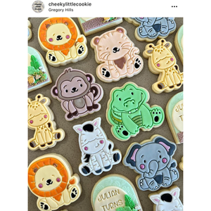 Cookie Cutter & Embosser Stamp - Zebra Style #1 Supplies Cookie Cutter Store   