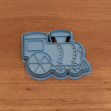 Load image into Gallery viewer, Cookie Cutter &amp; Embosser Stamp - Vehicle Train Supplies Cookie Cutter Store   