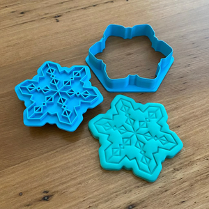 Cookie Cutter & Embosser Stamp - Snowflake Supplies Cookie Cutter Store   