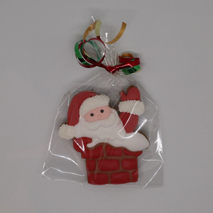 Cookie Cutter & Embosser Stamp - Christmas Santa In Chimney Supplies Cookie Cutter Store   