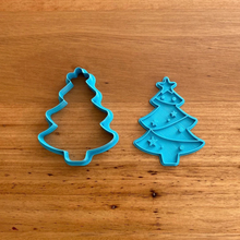 Load image into Gallery viewer, Cookie Cutter &amp; Embosser Stamp - Christmas Tree style #2 Supplies Cookie Cutter Store   