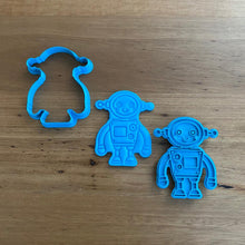 Load image into Gallery viewer, Cookie Cutter &amp; Embosser Stamp - Robot Style #3 Supplies Cookie Cutter Store   