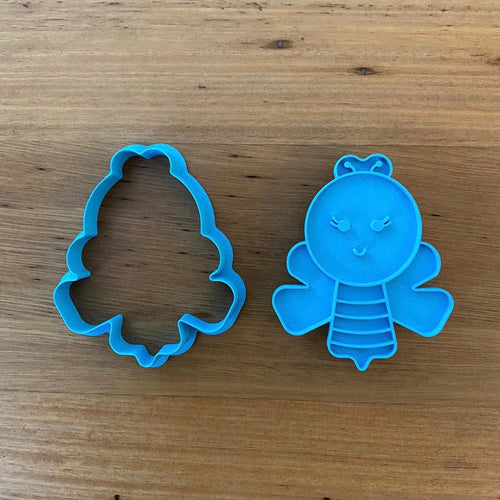 Cookie Cutter & Embosser Stamp - Bee Style #2 Supplies Cookie Cutter Store   