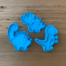 Load image into Gallery viewer, Cookie Cutter &amp; Embosser Stamp - Dinosaur Diplodocus Style #2 Supplies Cookie Cutter Store   