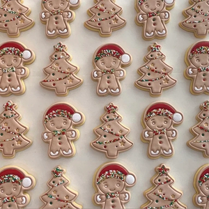 Cookie Cutter & Embosser Stamp - Christmas Gingerbread Man Supplies Cookie Cutter Store   