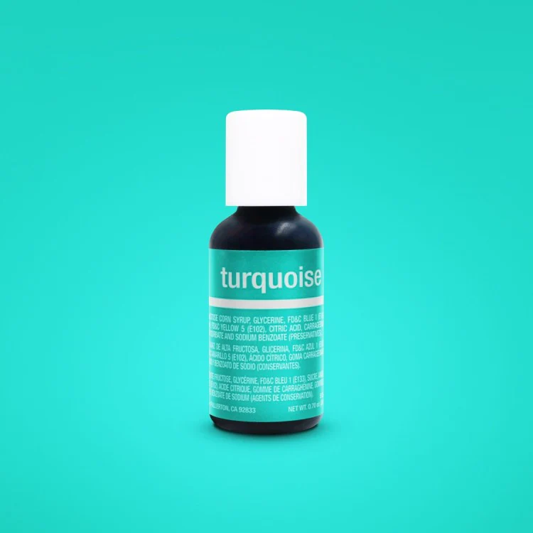 Liqua-Gel Turquoise 20ml Edibles Chefmaster   