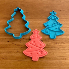 Load image into Gallery viewer, Cookie Cutter &amp; Embosser Stamp - Christmas Tree style #2 Supplies Cookie Cutter Store   