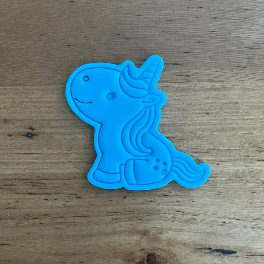 Cookie Cutter & Embosser Stamp - Unicorn Style #4 Supplies Cookie Cutter Store   