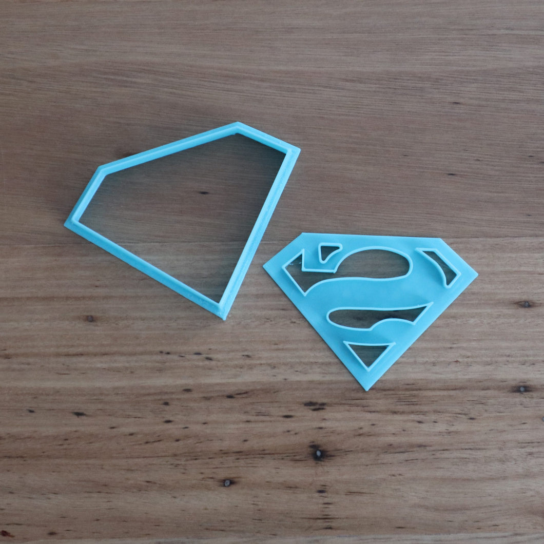 Cookie Cutter & Embosser Stamp - Superhero Superman Supplies Cookie Cutter Store   