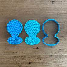 Load image into Gallery viewer, Cookie Cutter &amp; Embosser Stamp - Golf Ball On Tee Supplies Cookie Cutter Store   