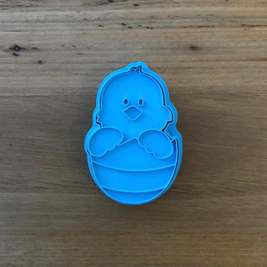 Cookie Cutter & Embosser Stamp - Easter Chick In Egg Style #2 Supplies Cookie Cutter Store   