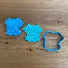 Load image into Gallery viewer, Cookie Cutter &amp; Embosser Stamp - Elephant Sitting Style #1 Supplies Cookie Cutter Store   