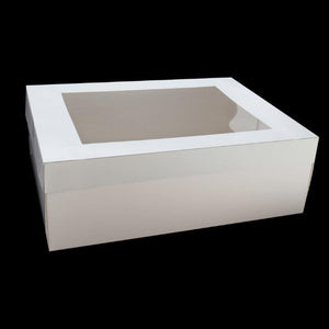 Slab Boxes (All Sizes)  Bake Group 14" x 16" Slab Cake Box With PVC Window (6" High)  